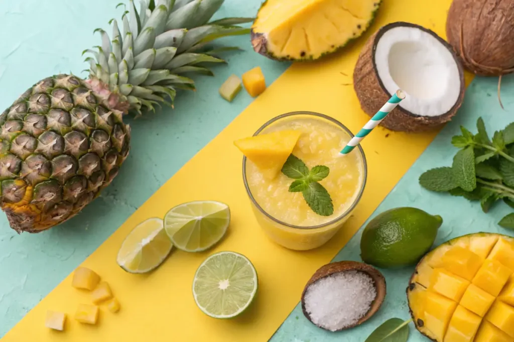 Different ways to enjoy fresh pineapple juice – juice, smoothie, and mocktail