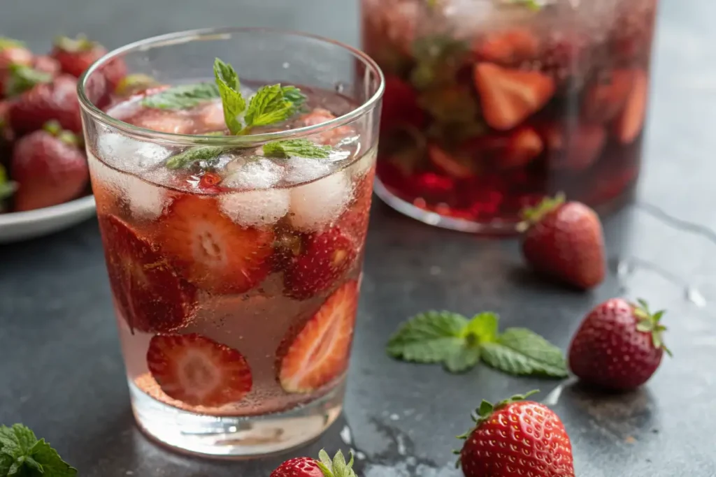 Fresh vs. Over-infused Strawberry Water	