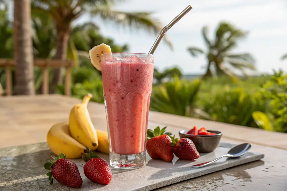 Jetty Punch Tropical Smoothie in glass